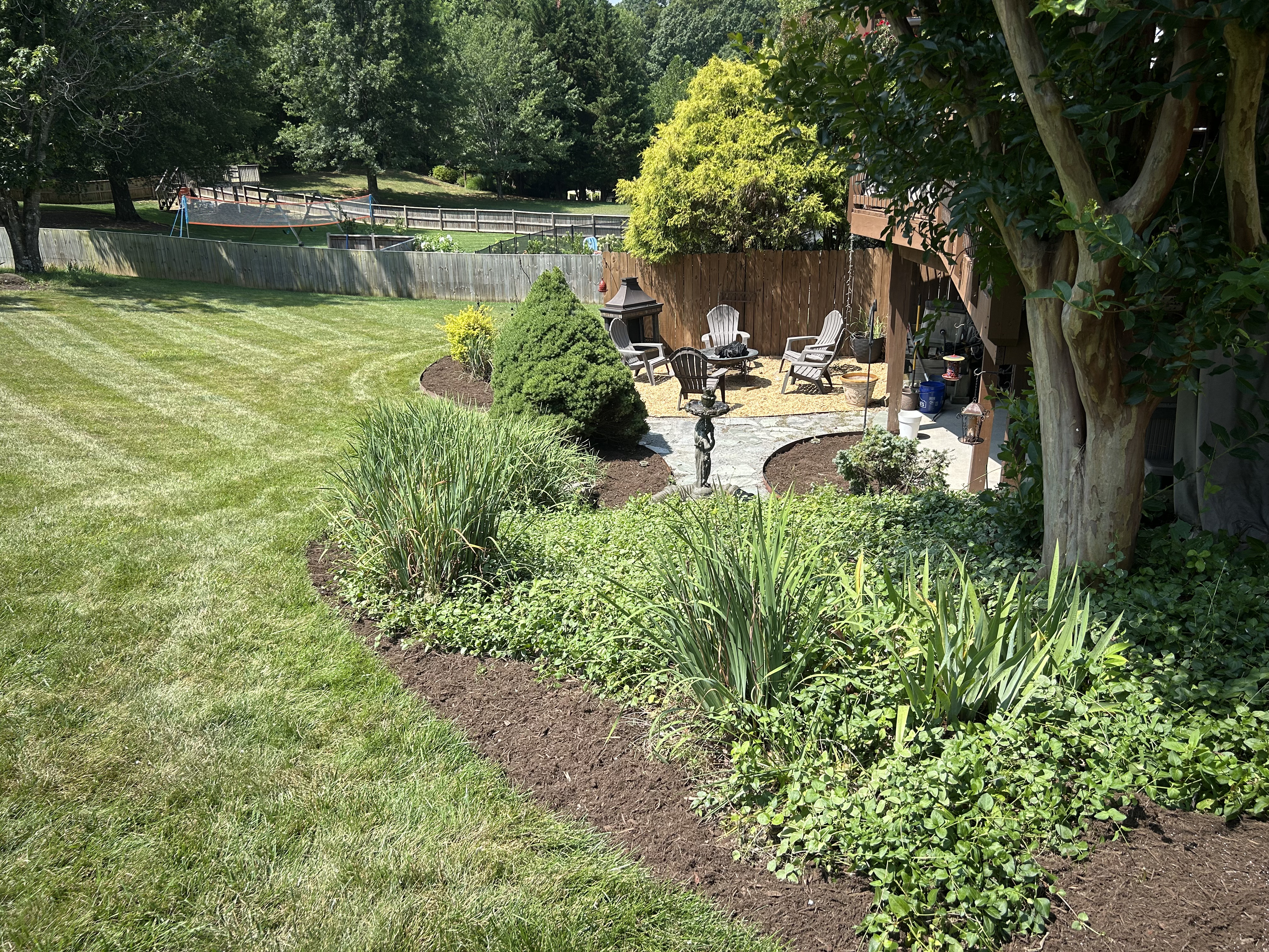 Garden bed work